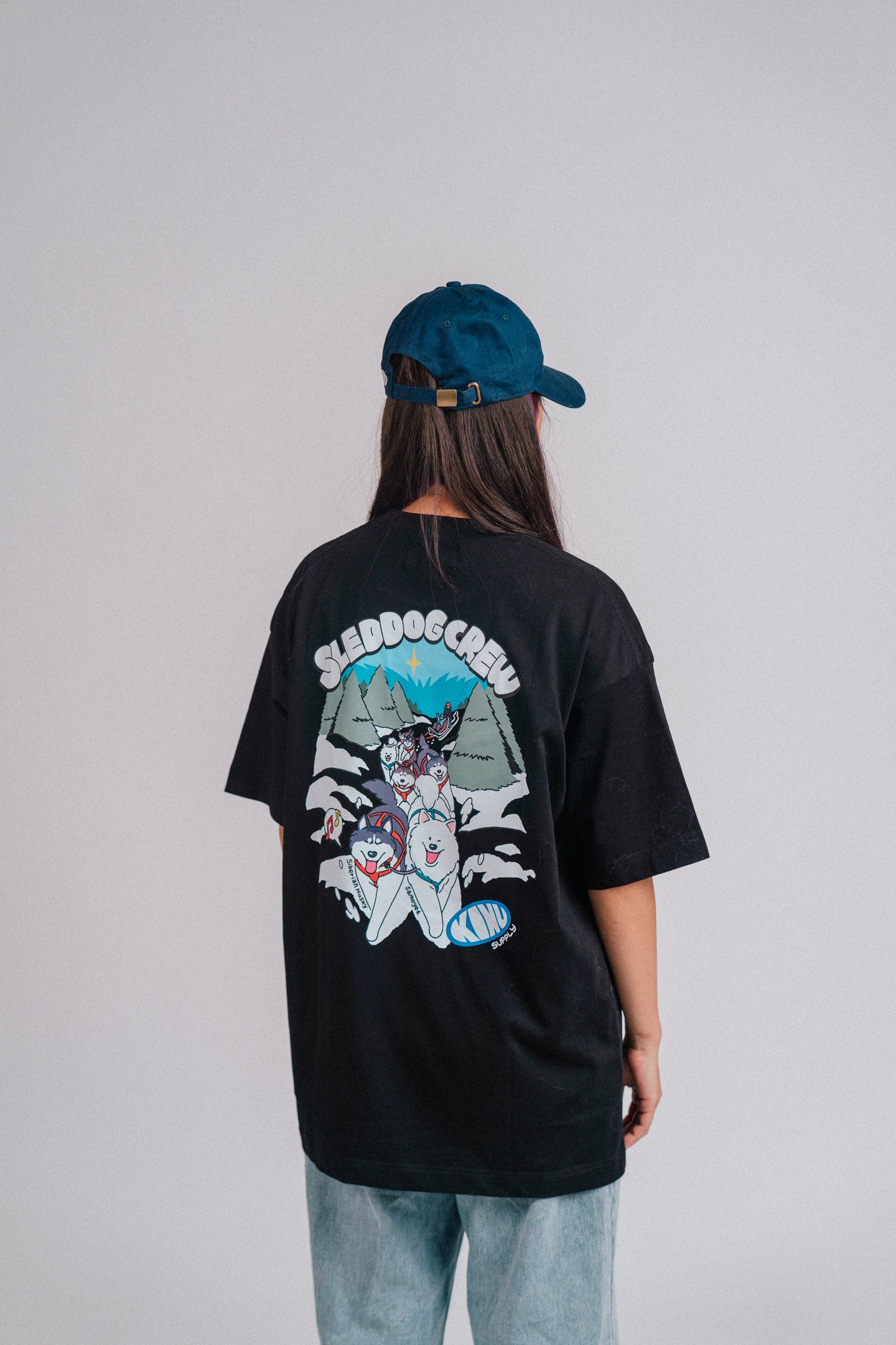 Sled Dog Crew T-shirt Black