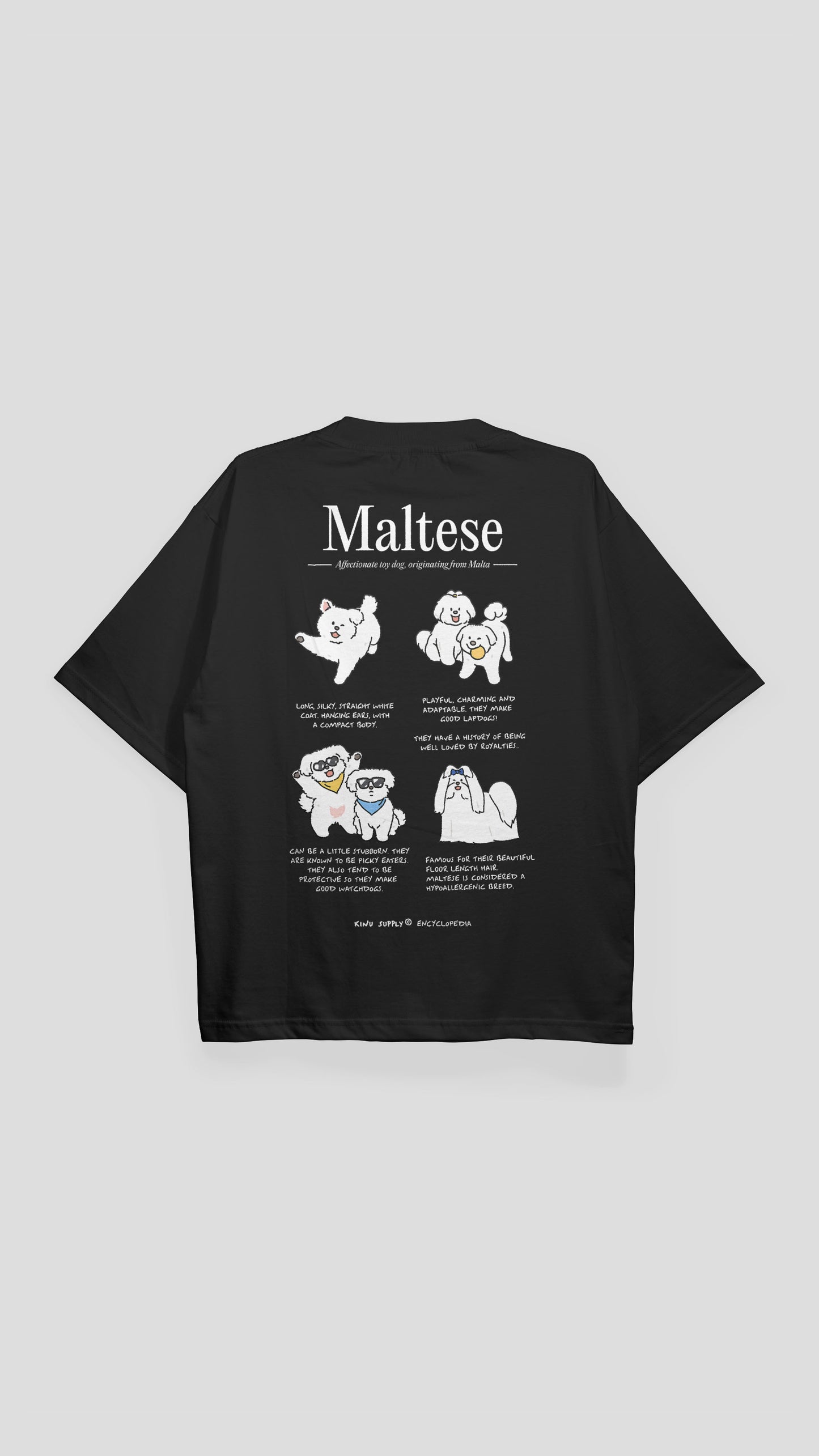 Maltese Encyclopedia T-shirt Black