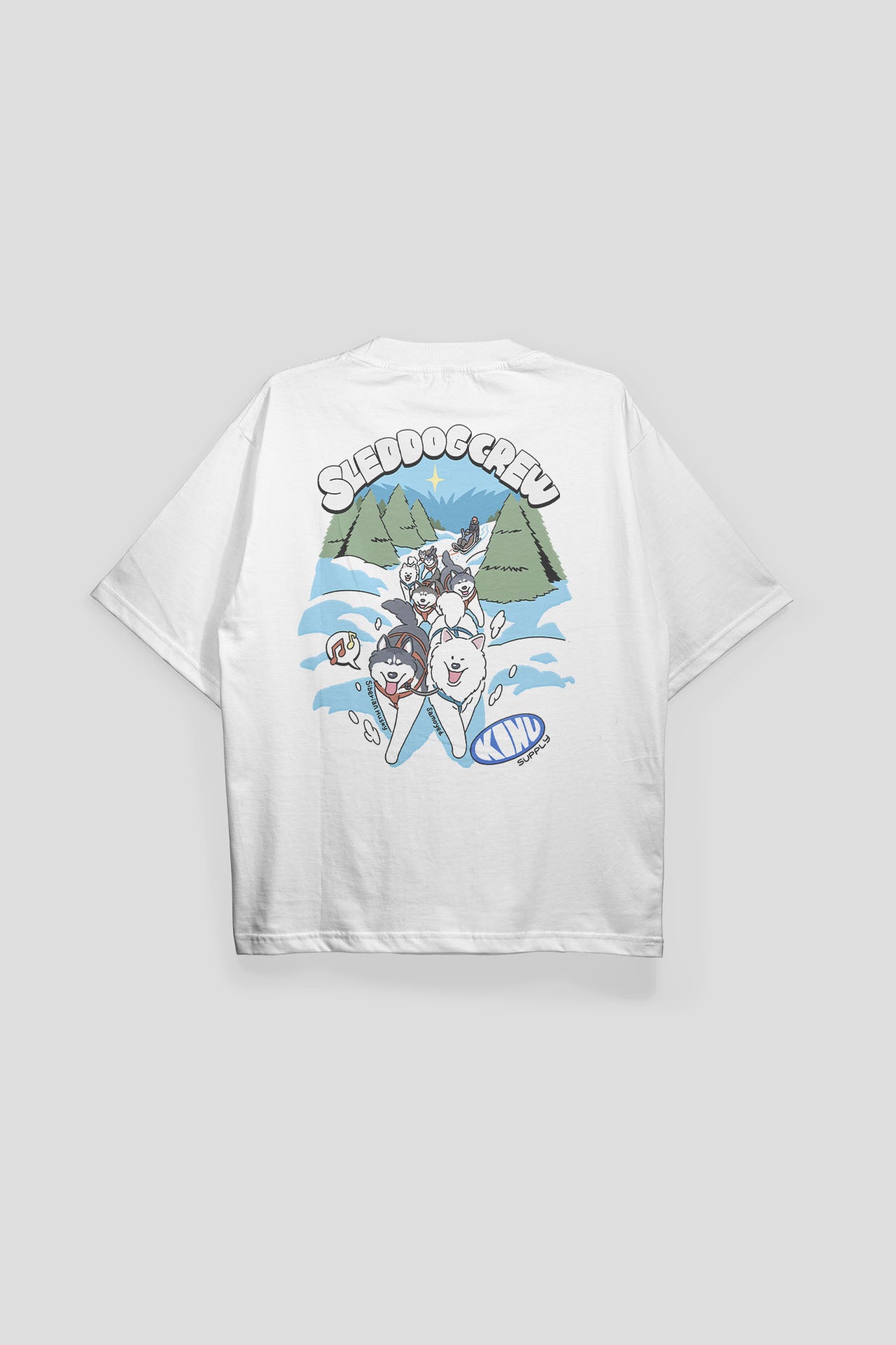 Sled Dog Crew T-shirt White