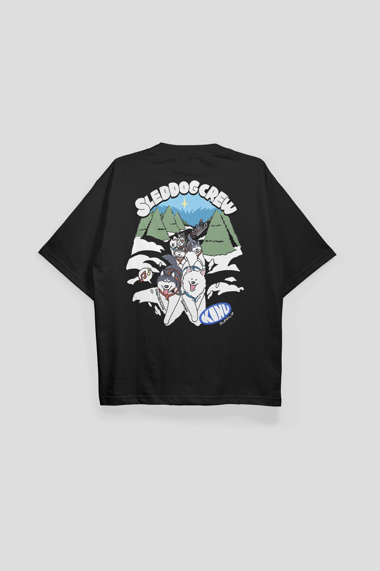 Sled Dog Crew T-shirt Black
