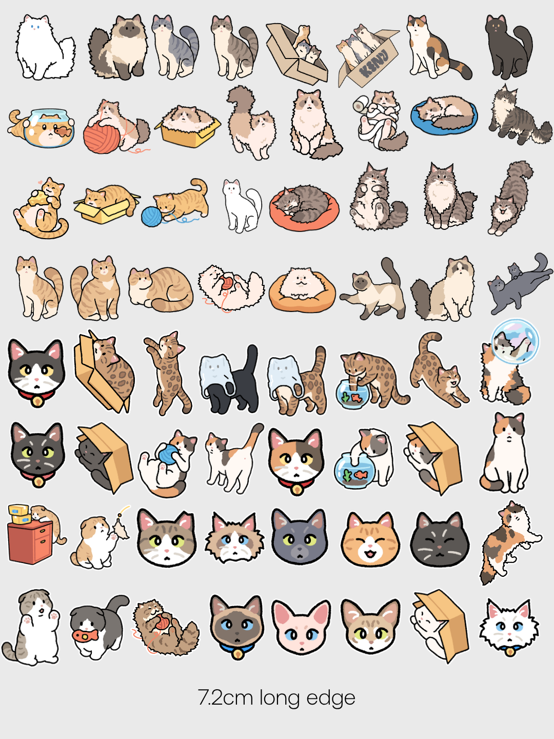 Cat Stickers (waterproof decals)
