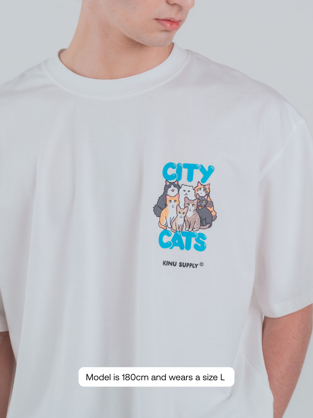 City Cat Cat Heads T-shirt