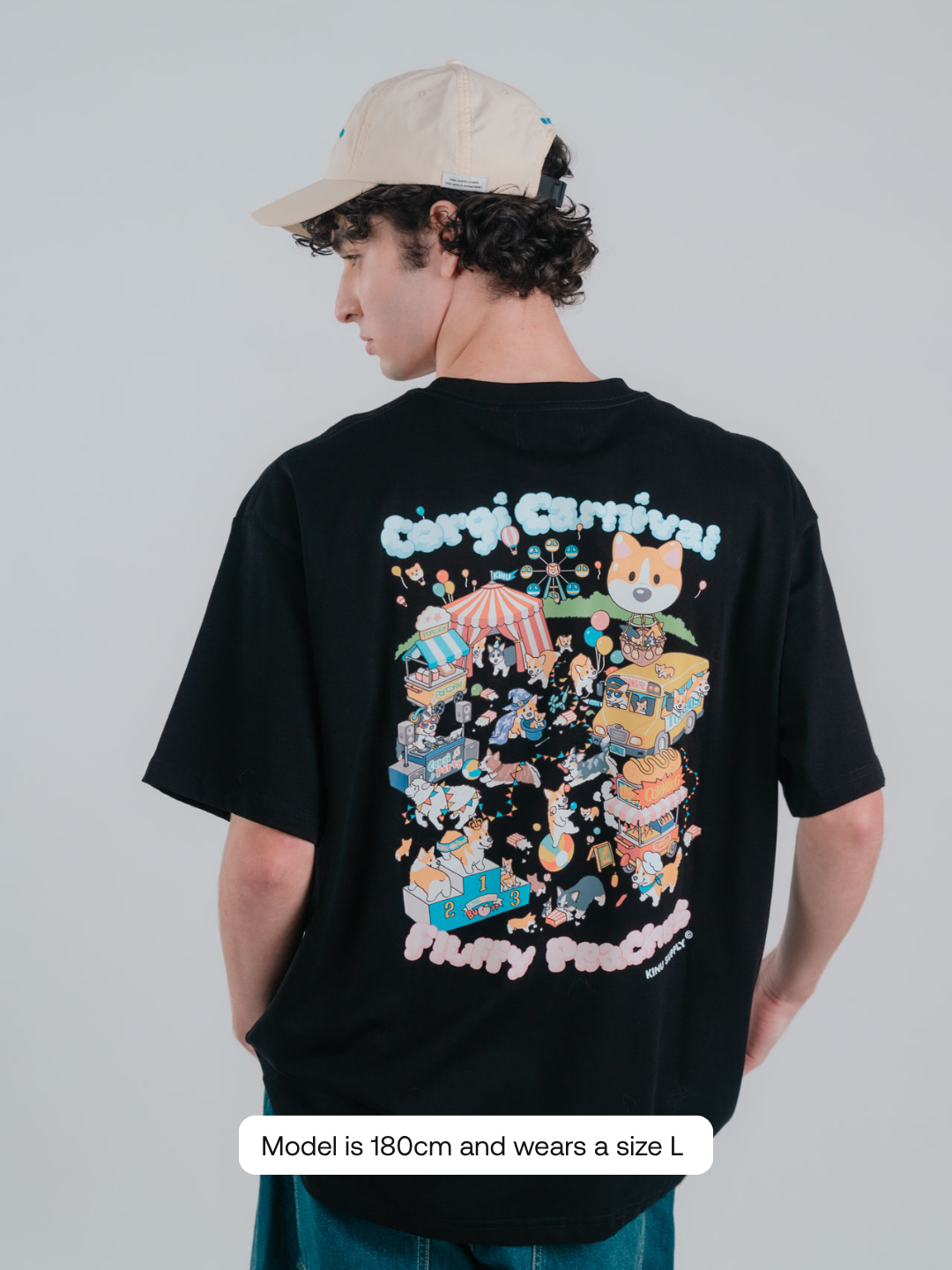 Corgi Carnival, Fluffy Peaches T-shirt