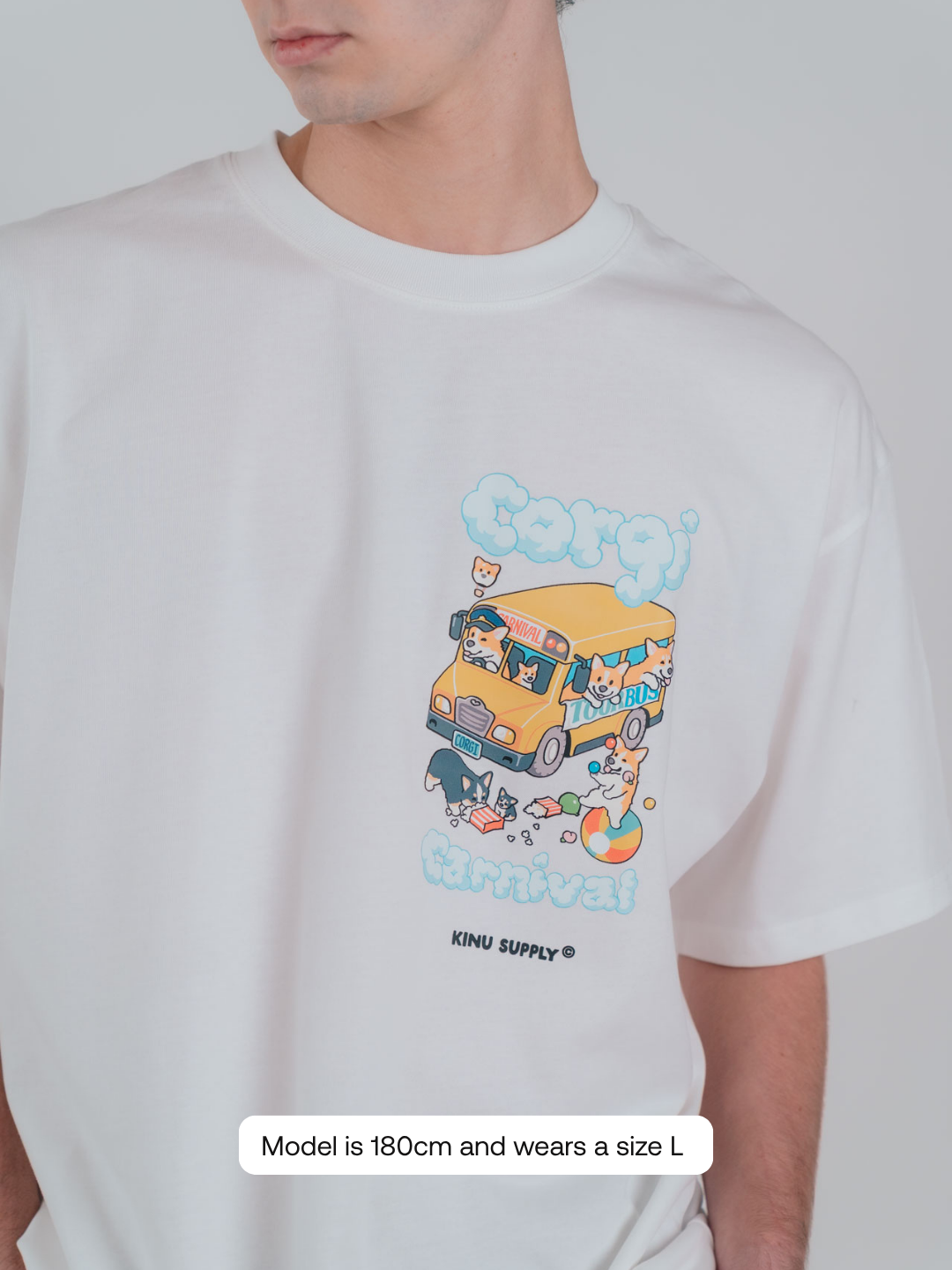 Corgi Carnival, Fluffy Peaches T-shirt