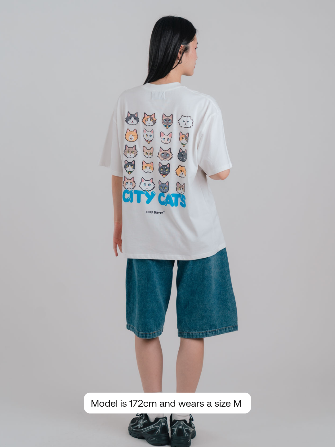 City Cat Cat Heads T-shirt