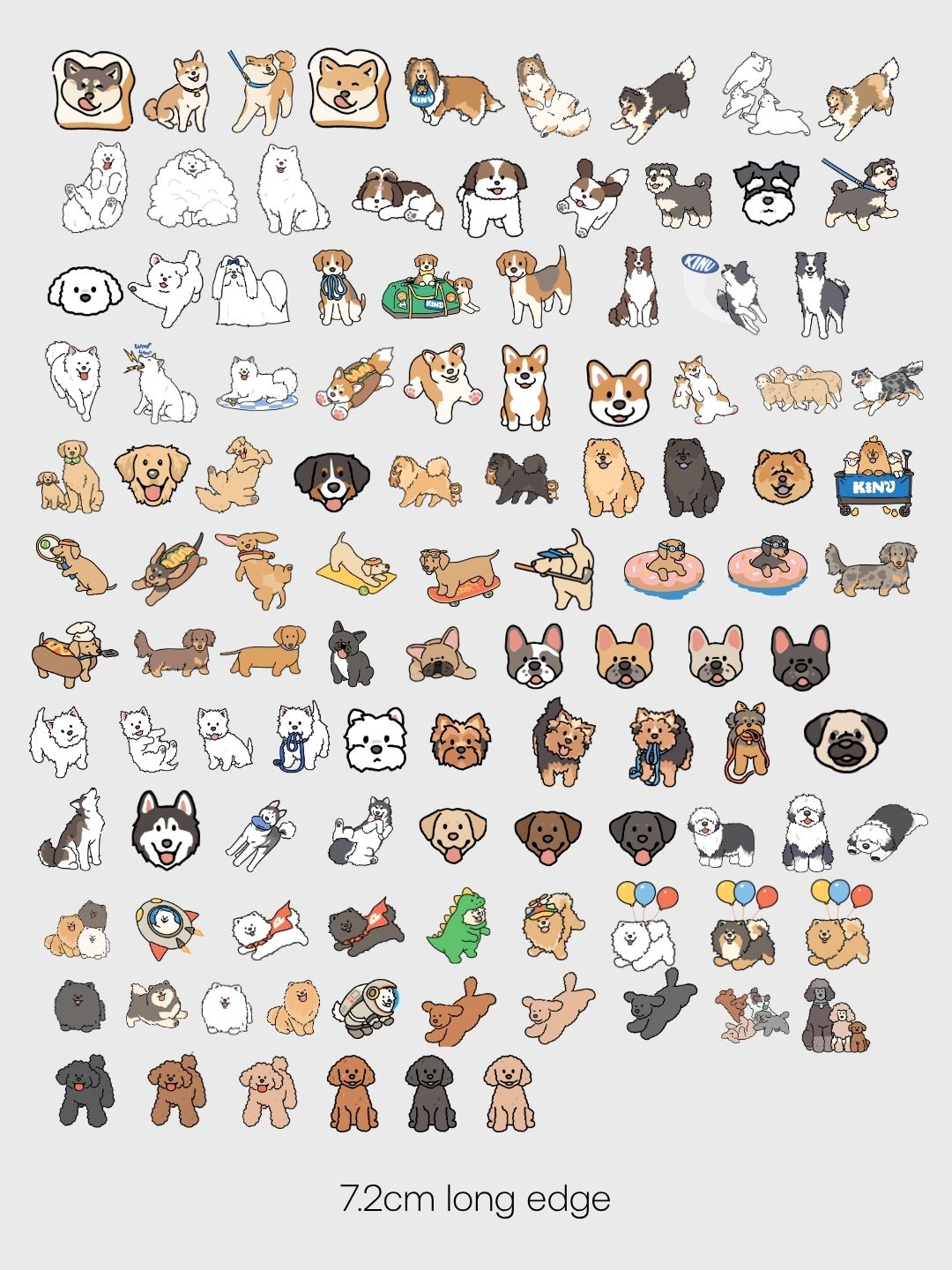 Dog Stickers (waterproof decals)