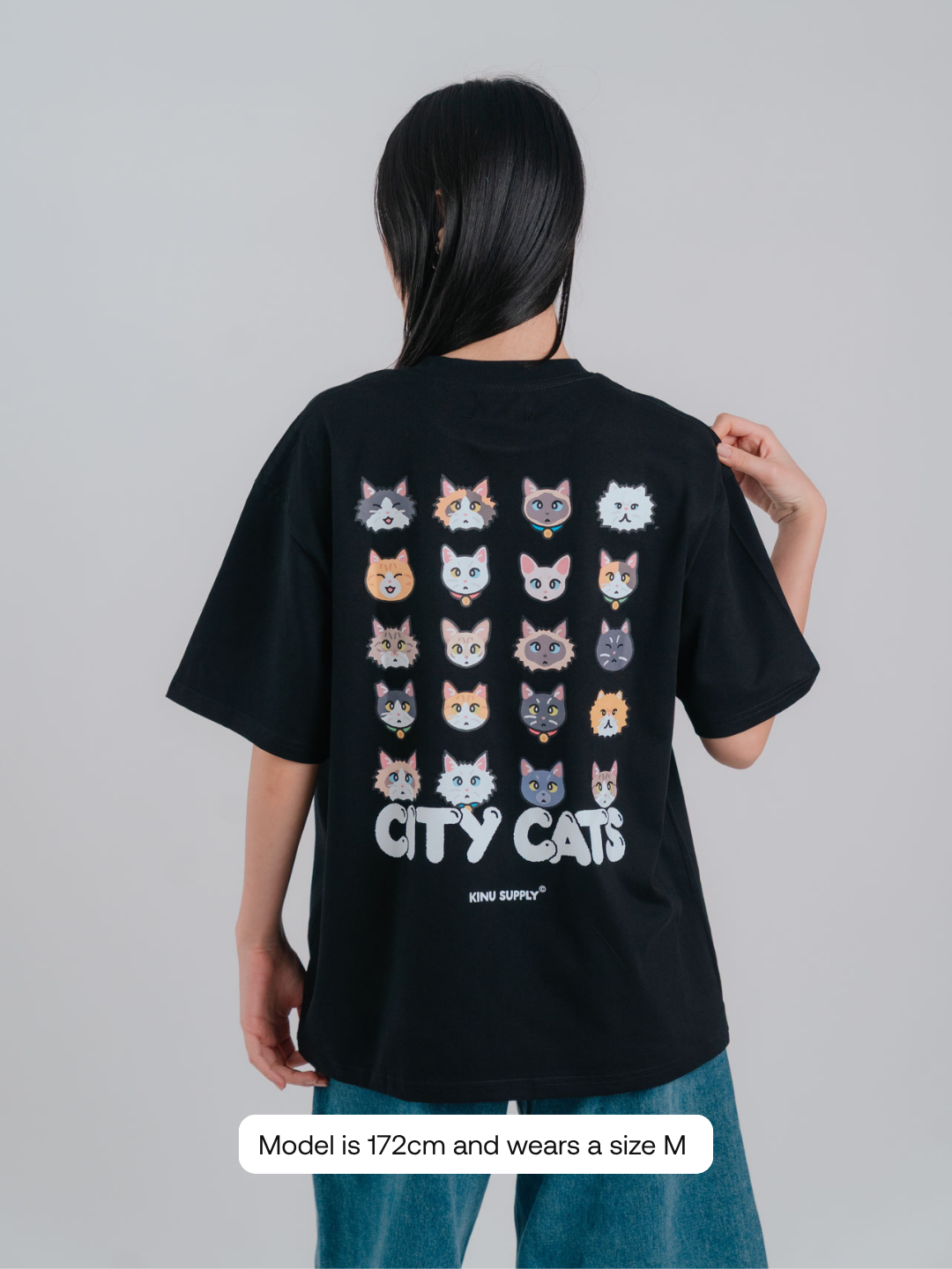 City Cat Cat Heads T-shirt
