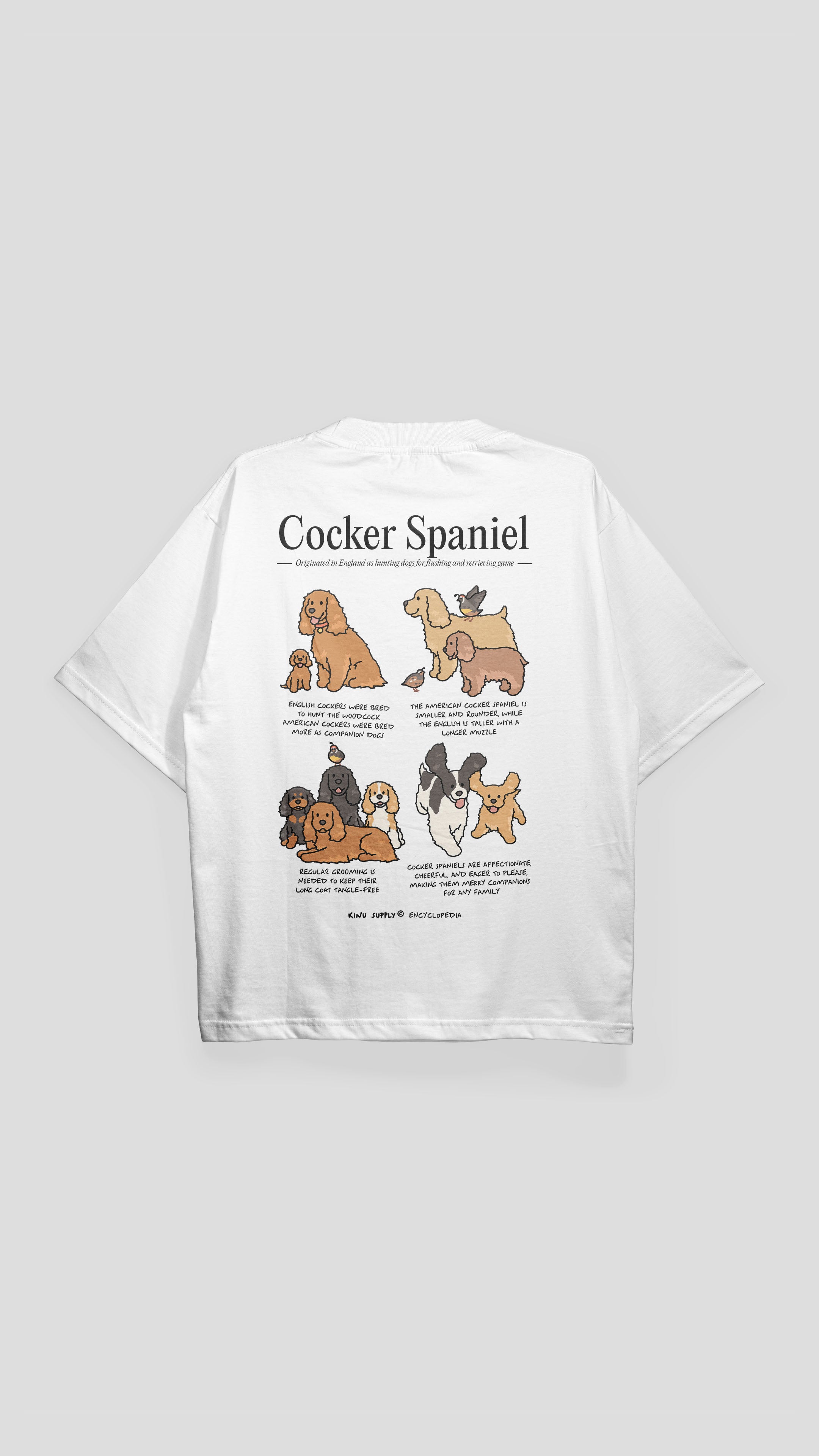 Cocker Spaniel Encyclopedia T-shirt