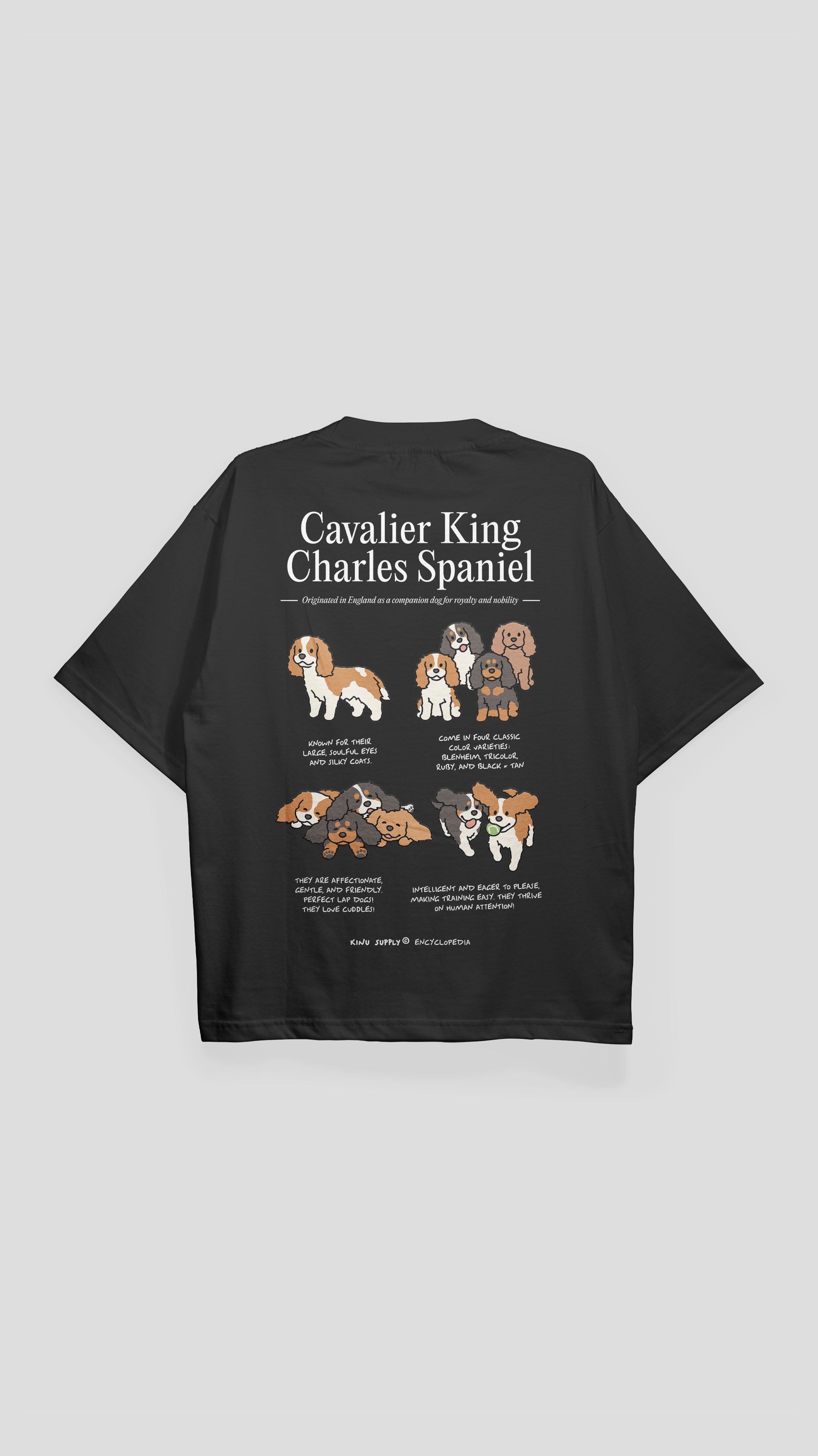 Cavalier King Charles Spaniel Encyclopedia T-shirt