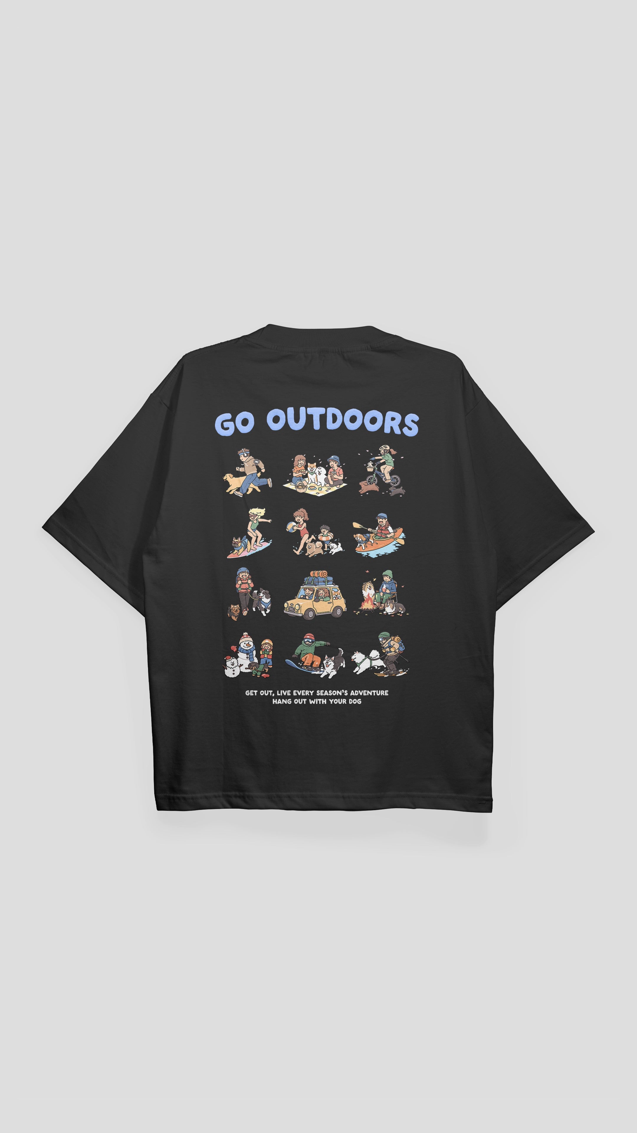 "Go Outdoors" - Outdoor Dog Club T-shirt