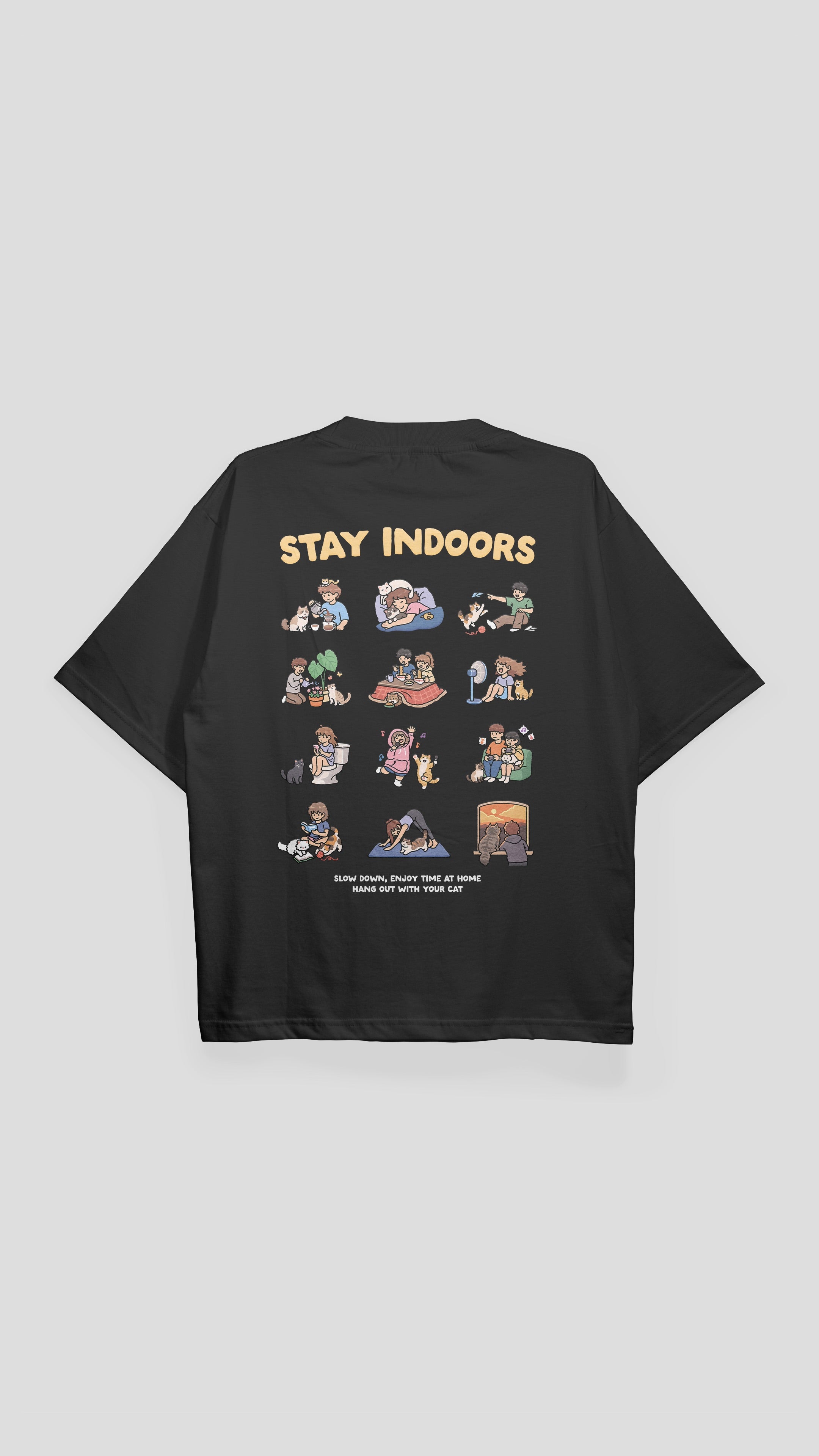 "Stay Indoors" - Indoor Cat Club T-shirt
