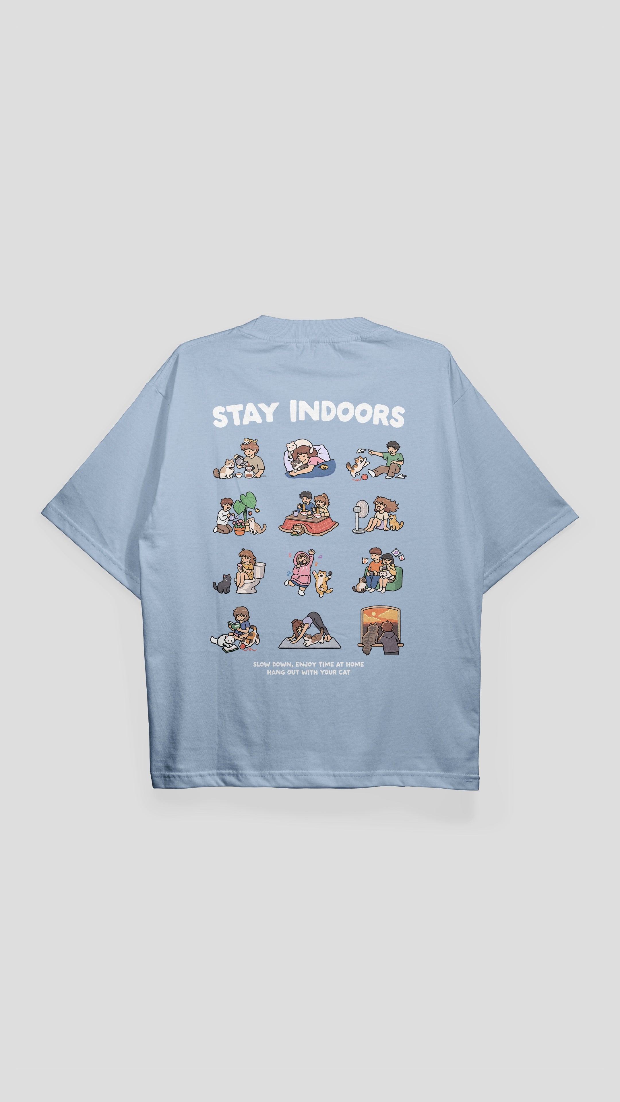 "Stay Indoors" - Indoor Cat Club T-shirt