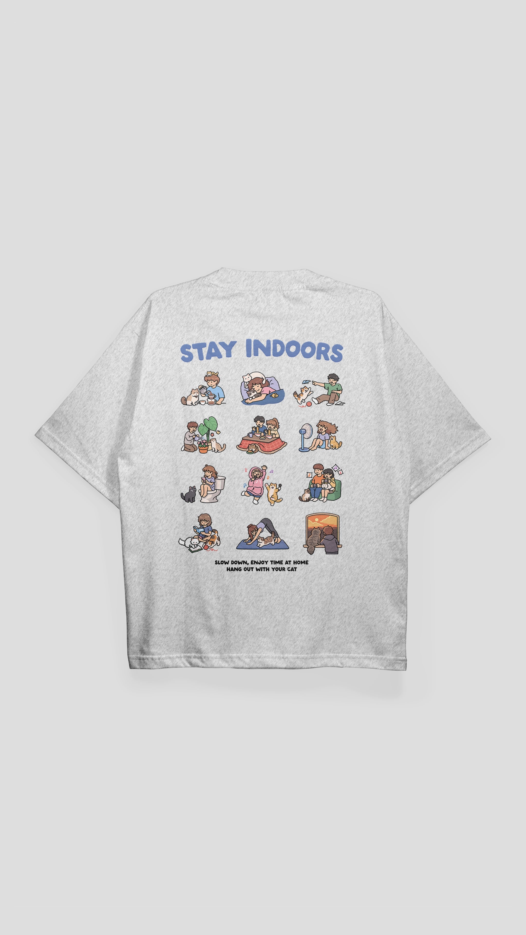 "Stay Indoors" - Indoor Cat Club T-shirt