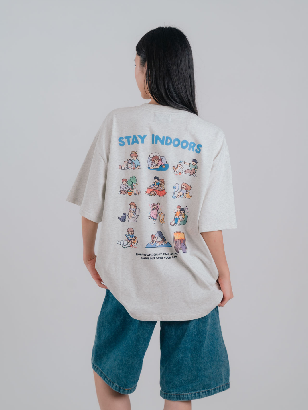 "Stay Indoors" - Indoor Cat Club T-shirt