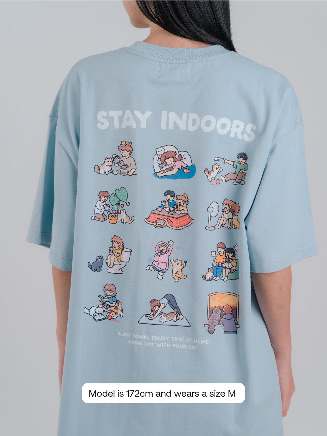 "Stay Indoors" - Indoor Cat Club T-shirt