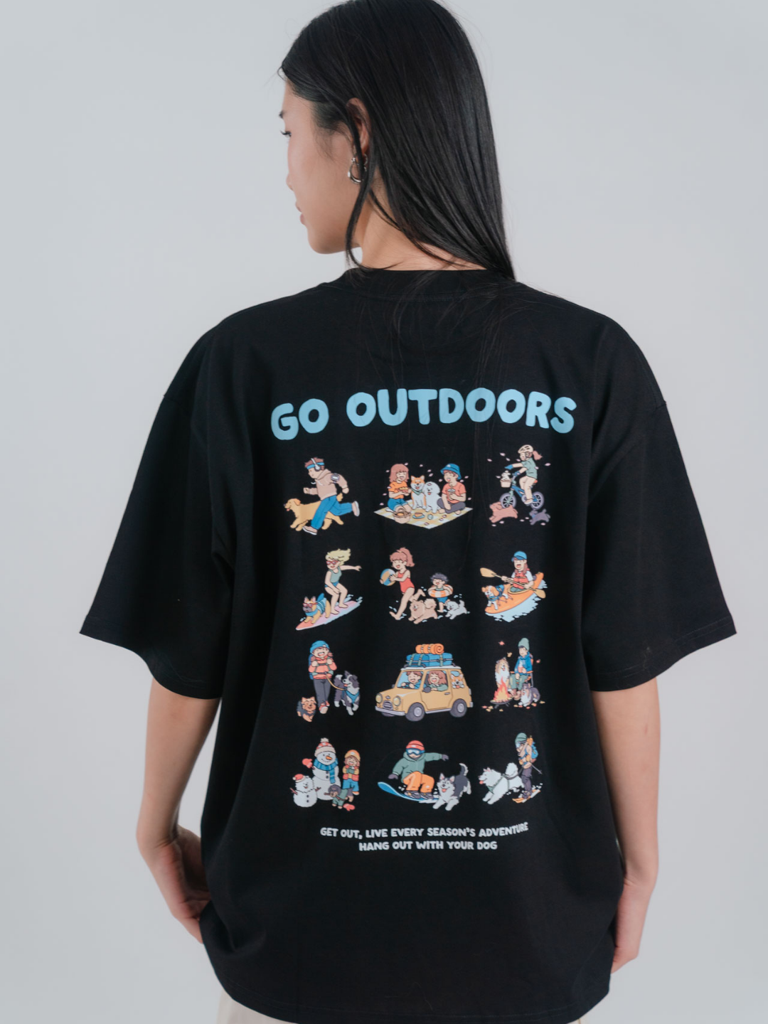 "Go Outdoors" - Outdoor Dog Club T-shirt