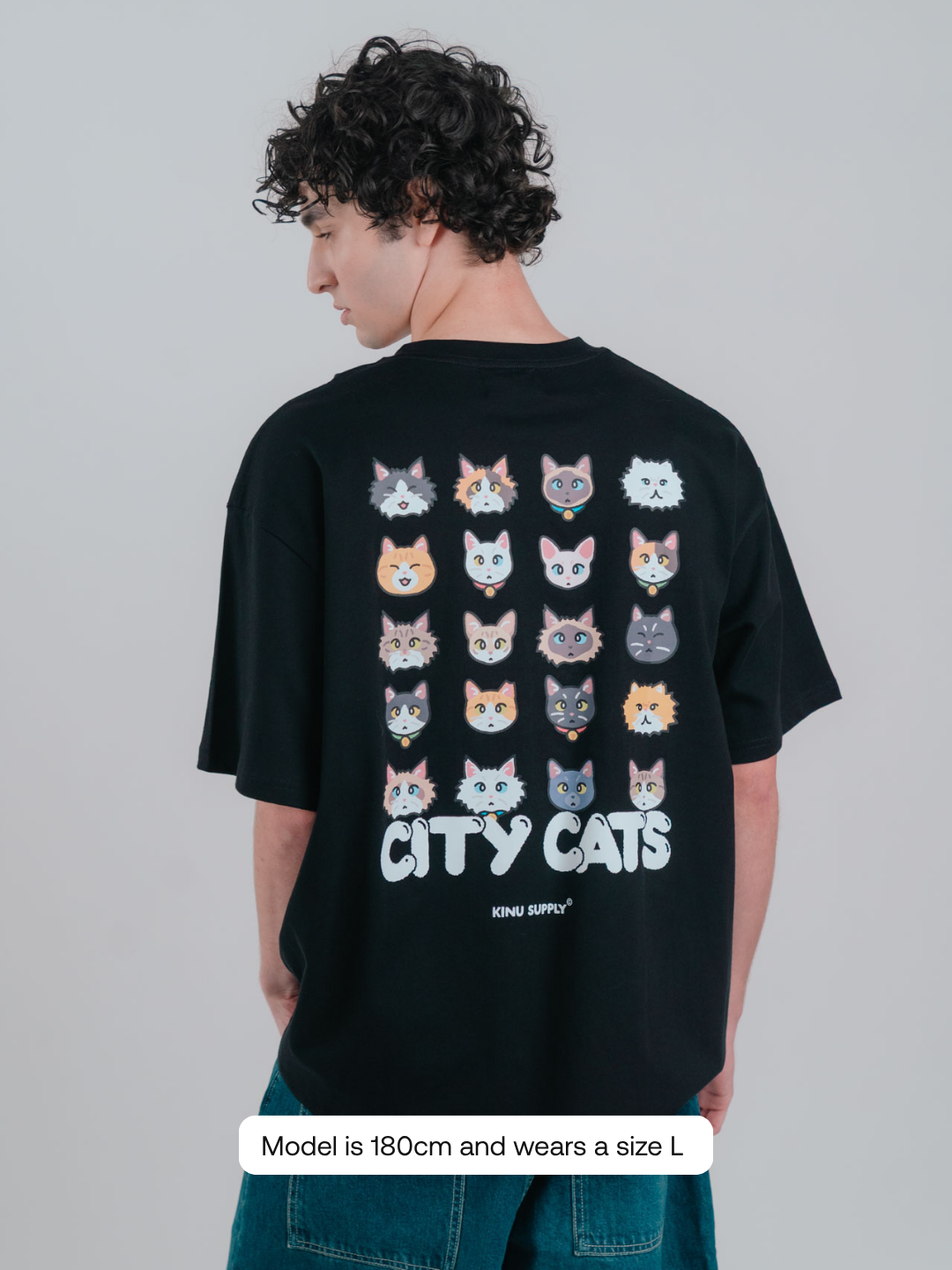City Cat Cat Heads T-shirt