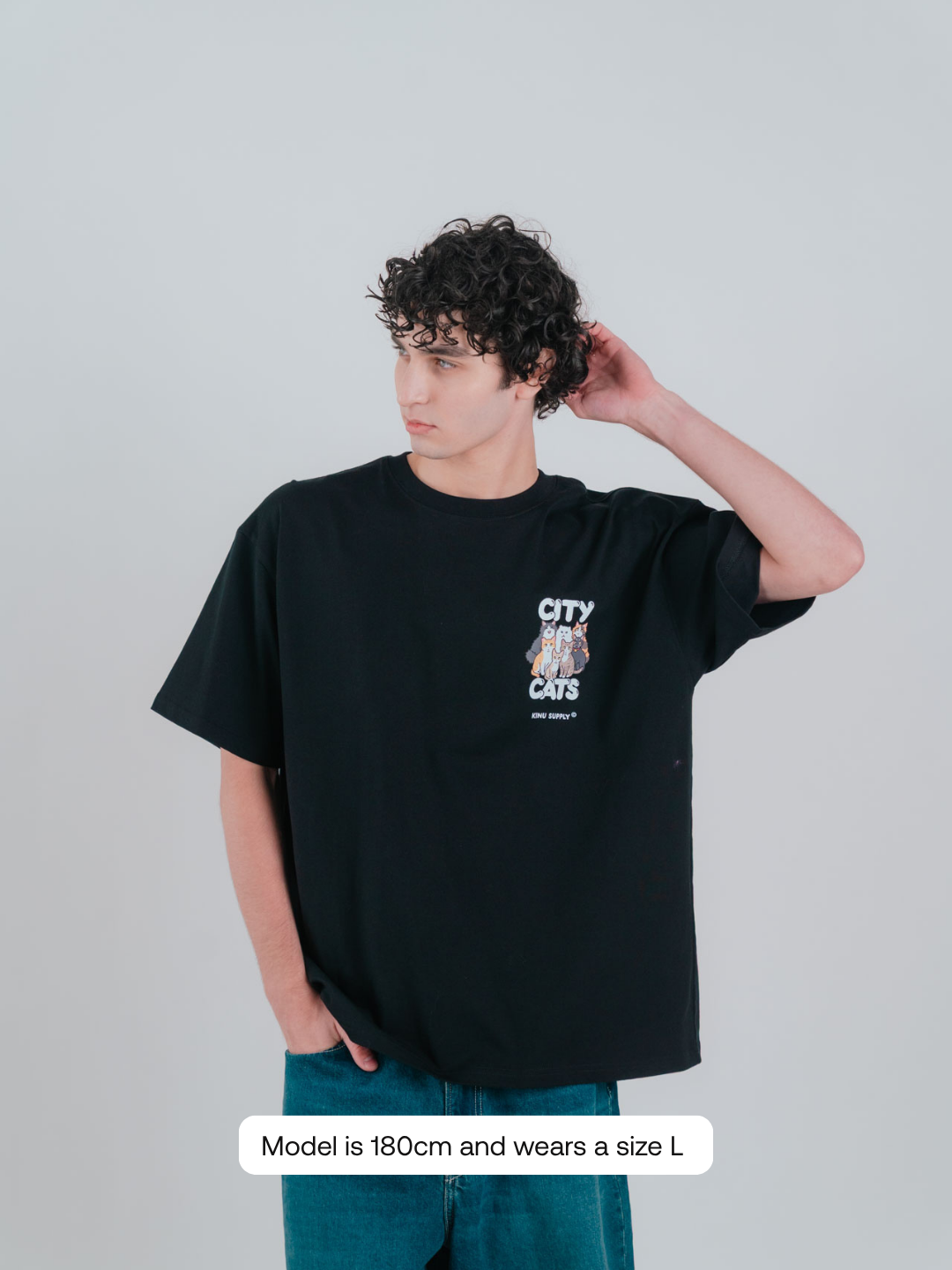 City Cat Cat Heads T-shirt