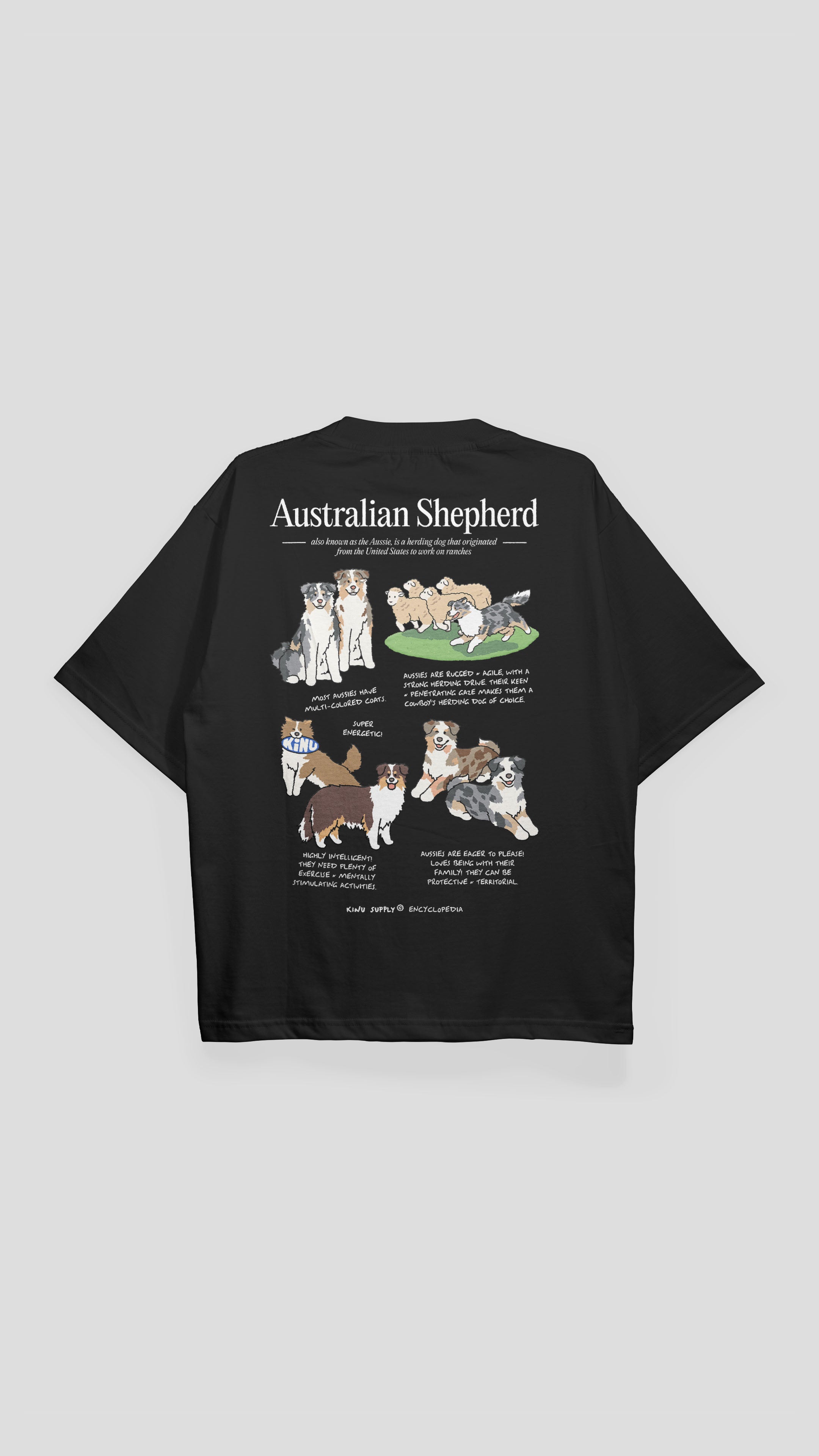 Australian Shepherd Encyclopedia T-shirt