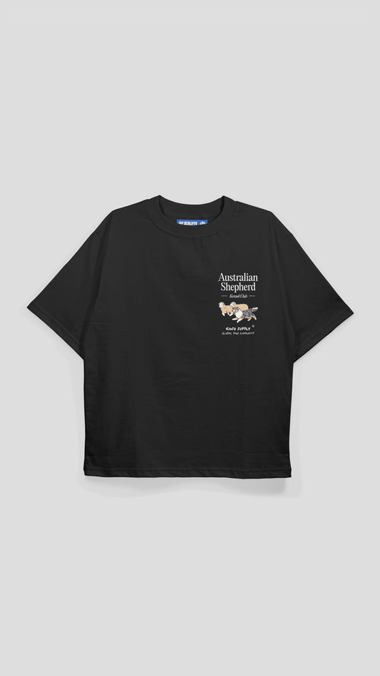 Australian Shepherd Encyclopedia T-shirt Black