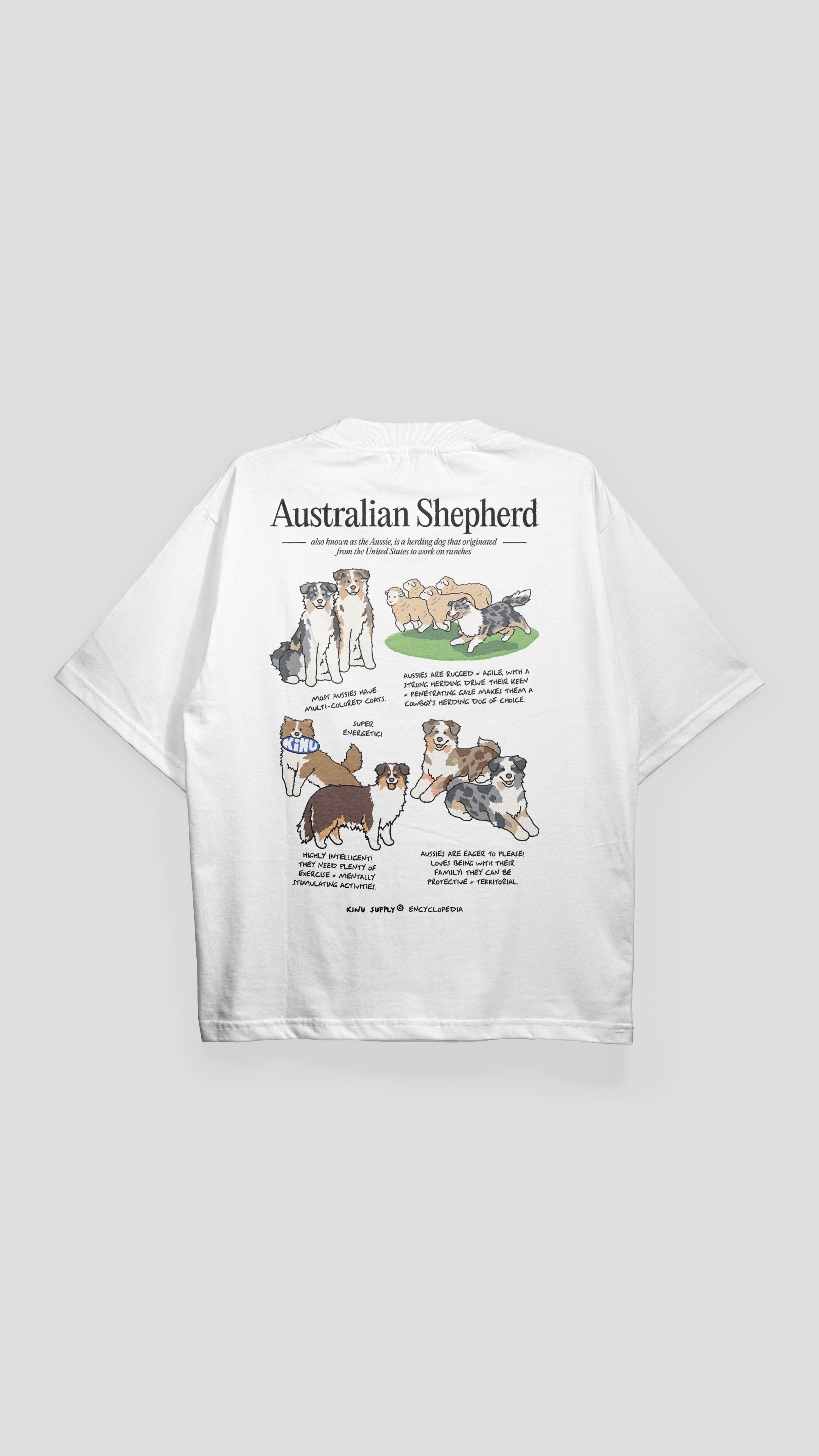 Australian Shepherd Encyclopedia T-shirt
