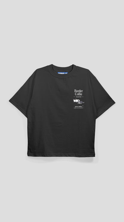 Border Collie Encyclopedia T-shirt Black