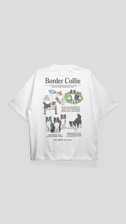 Border Collie Encyclopedia T-shirt White