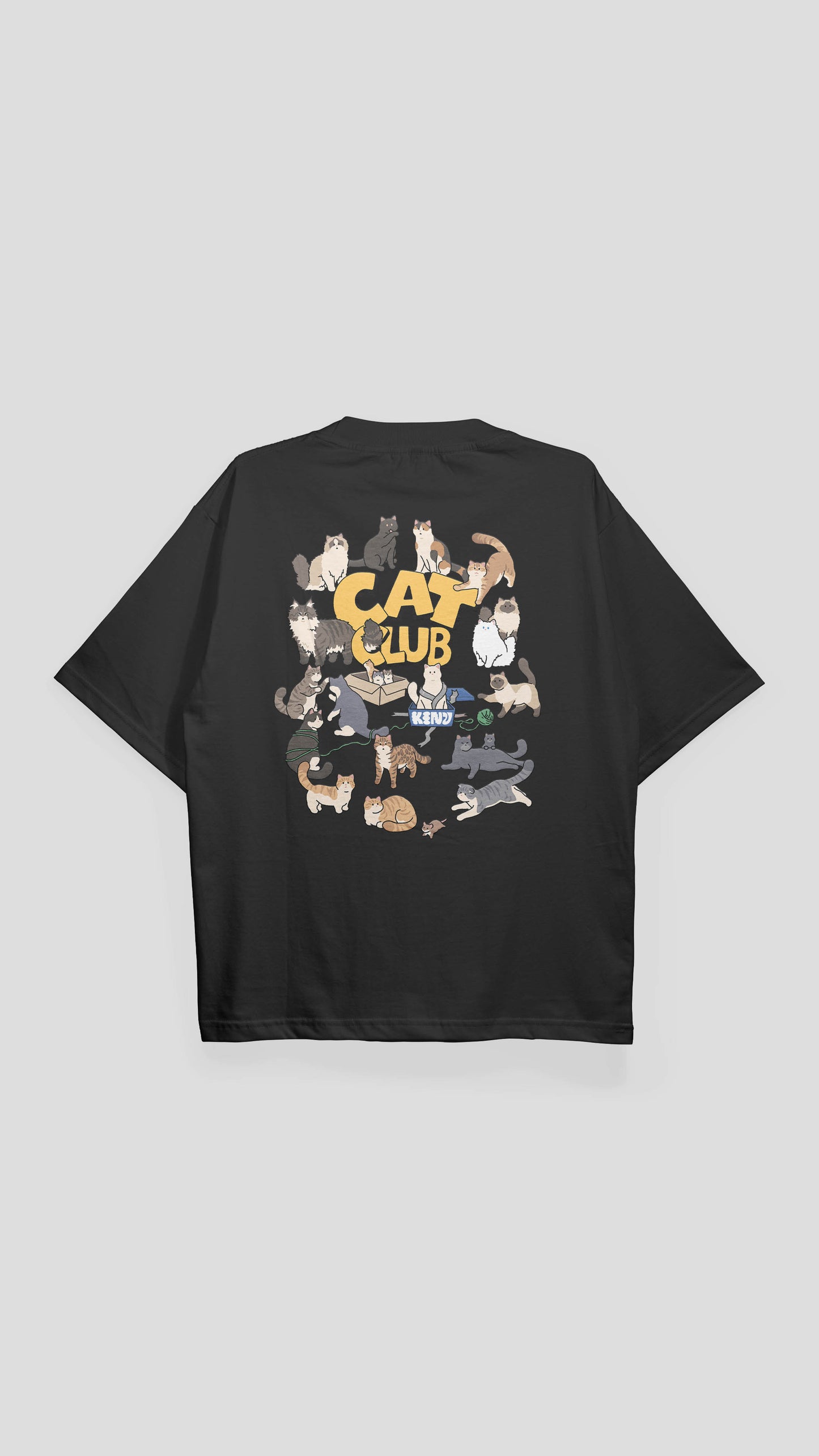 Cat Club T-shirt Black