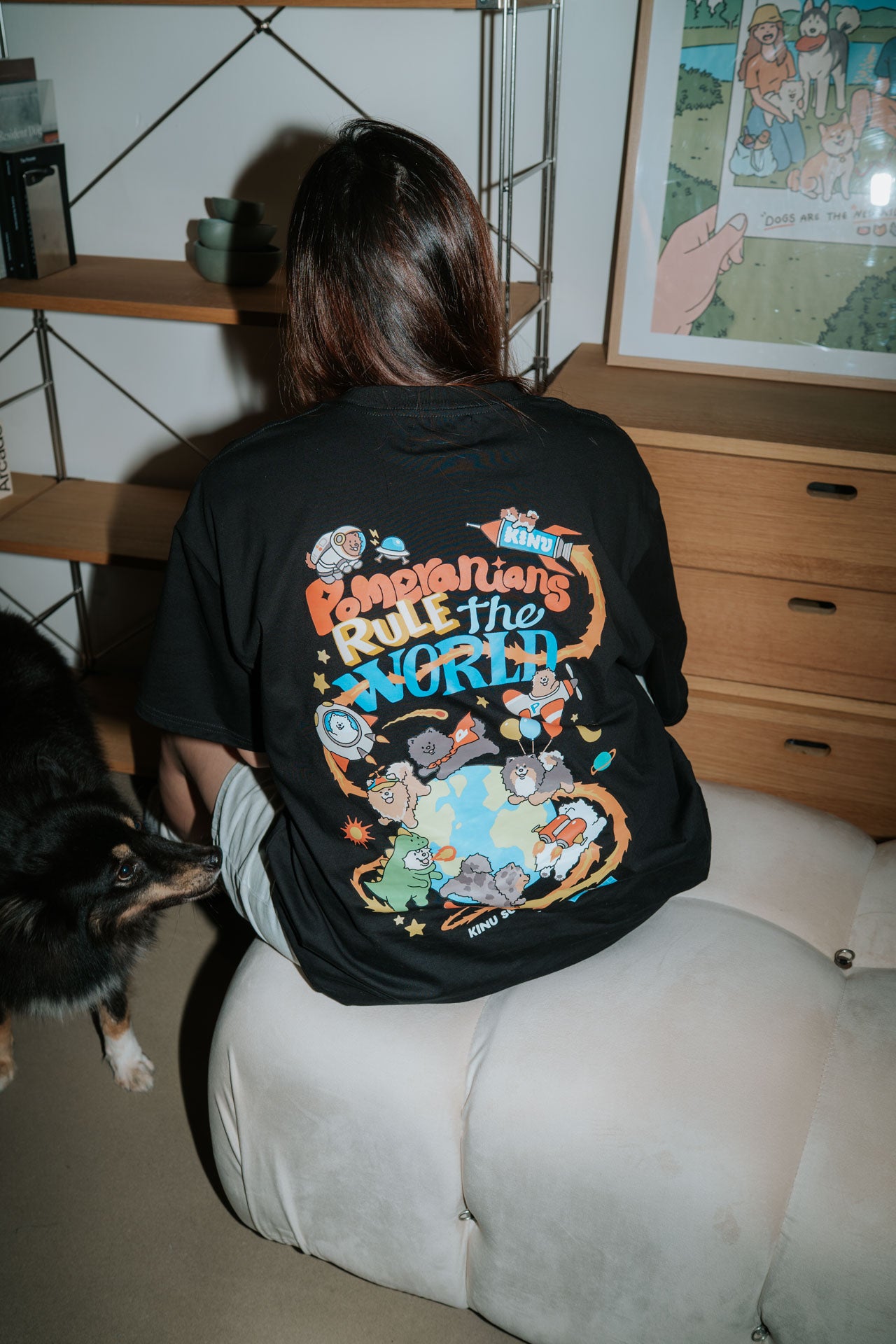 Pomeranians Rule the World Club T-shirt