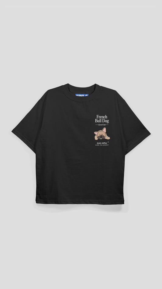 French Bulldog Encyclopedia T-shirt Black