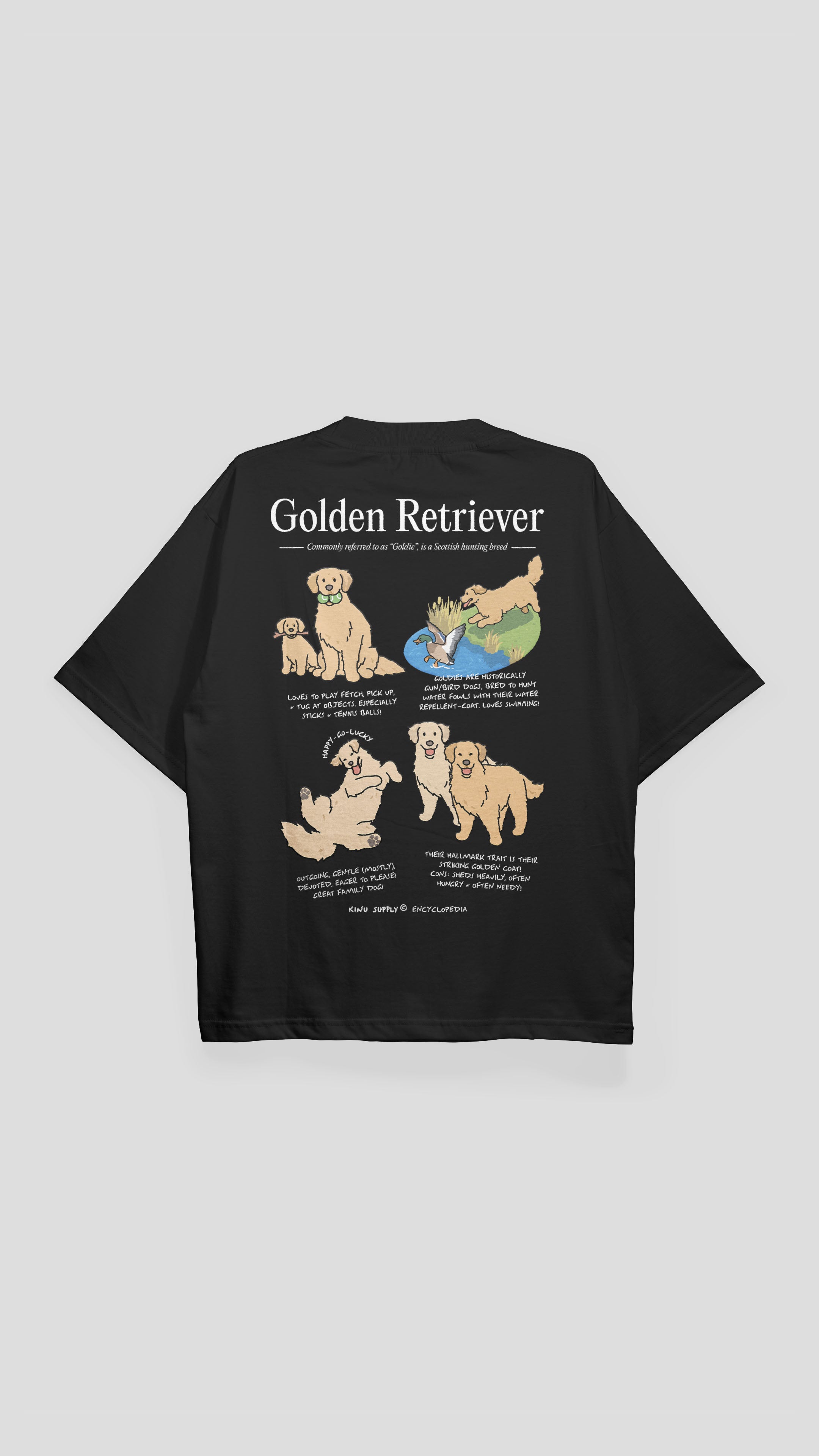 Golden Retriever Encyclopedia T-shirt