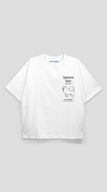 Japanese Spitz Encyclopedia T-shirt White