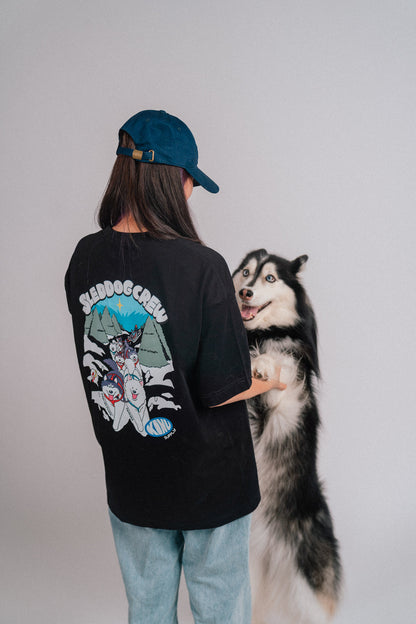 Sled Dog Crew T-shirt Black