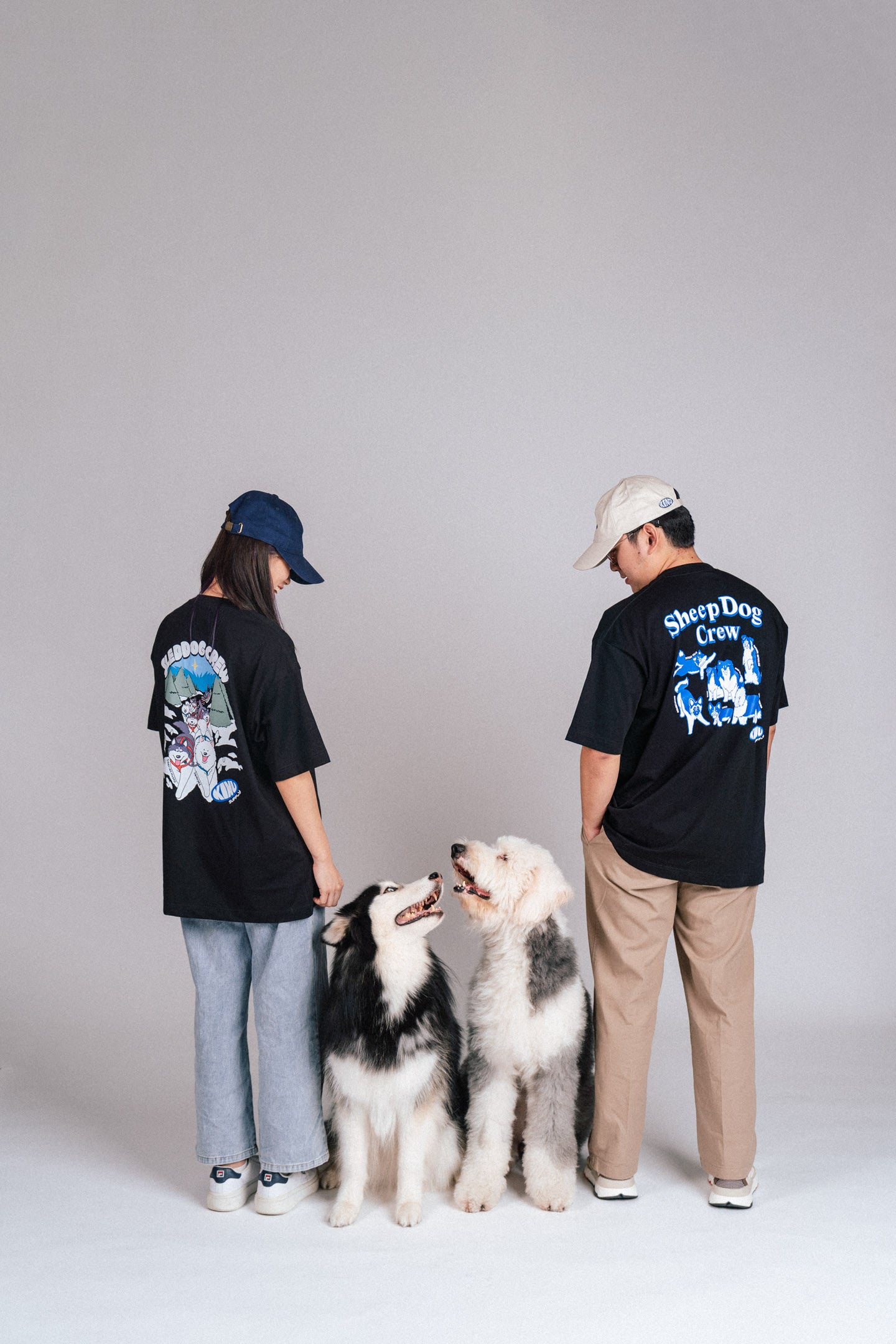 Sled Dog Crew T-shirt Black