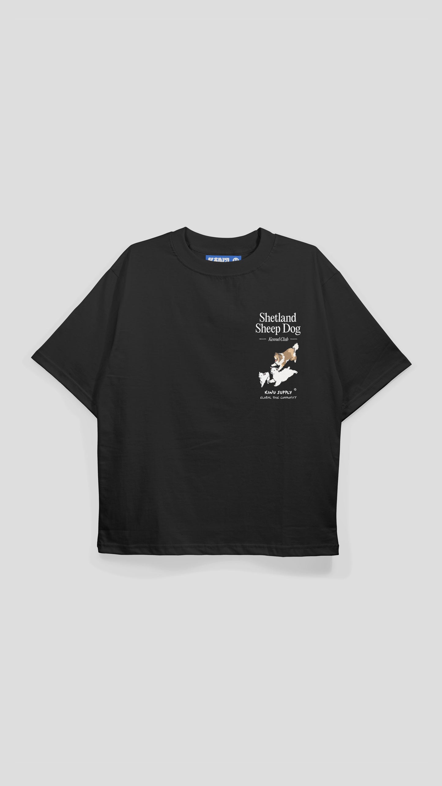 Shetland Sheepdog Encyclopedia T-shirt Black