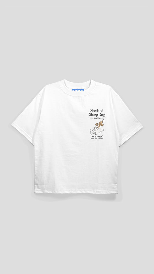 Shetland Sheepdog Encyclopedia T-shirt White