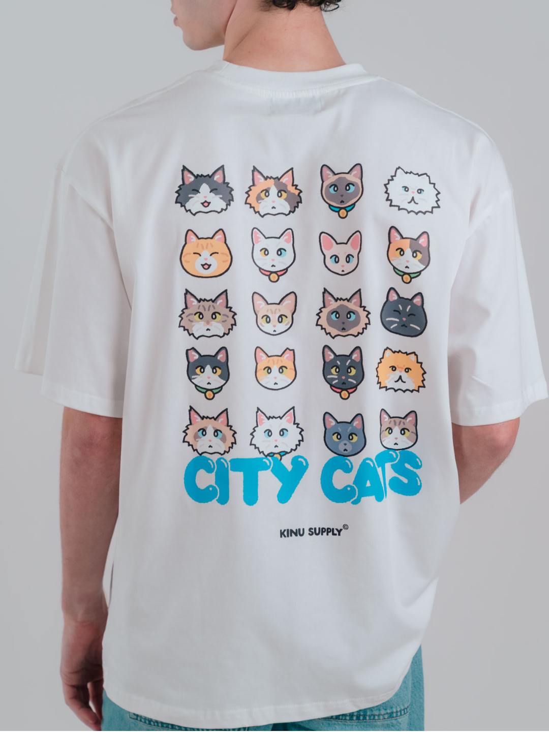 City Cat Cat Heads T-shirt