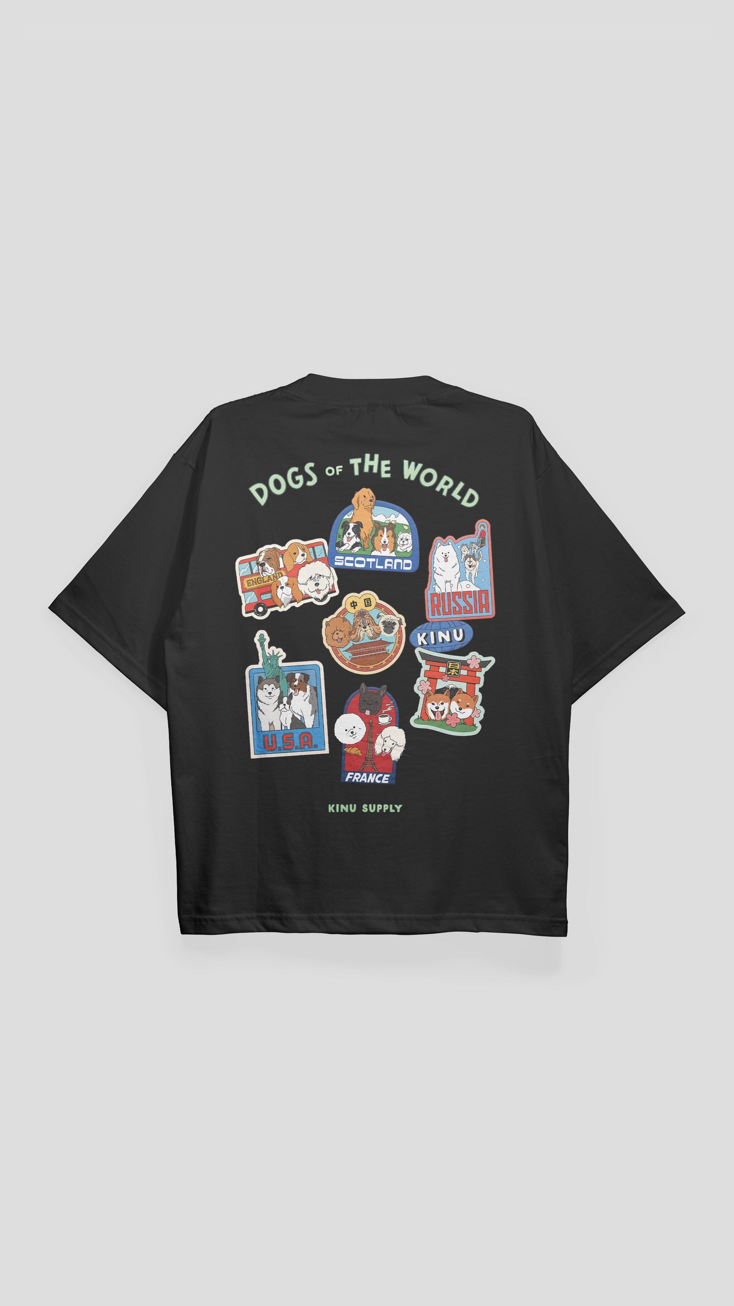 Dog of the World T-shirt Black