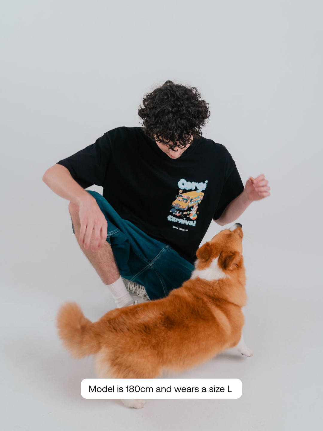 Corgi Carnival, Fluffy Peaches T-shirt