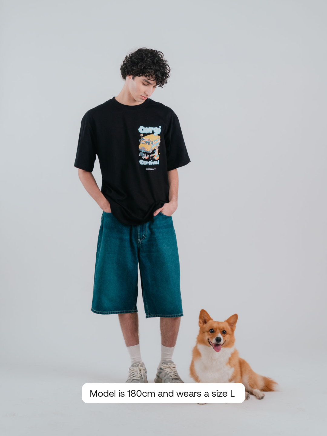 Corgi Carnival, Fluffy Peaches T-shirt