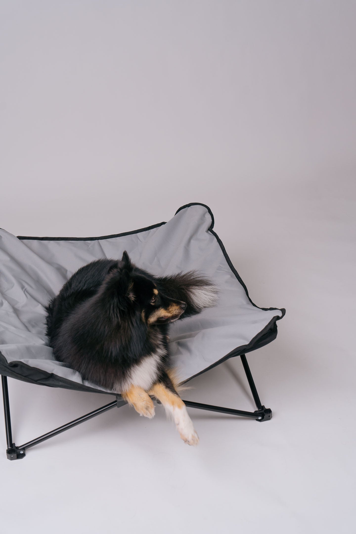 Dog Cot - Grey Polyester